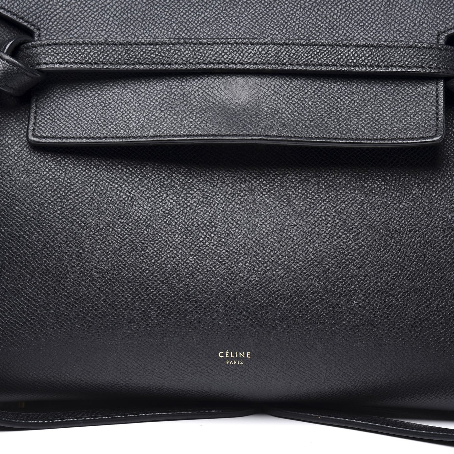 Grained Calfskin Small Belt Bag Black