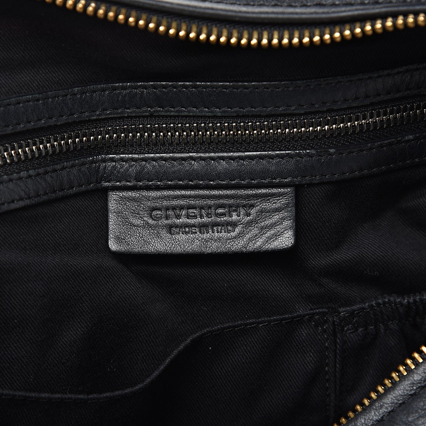 Calfskin Whipstitch Large Pandora Black
