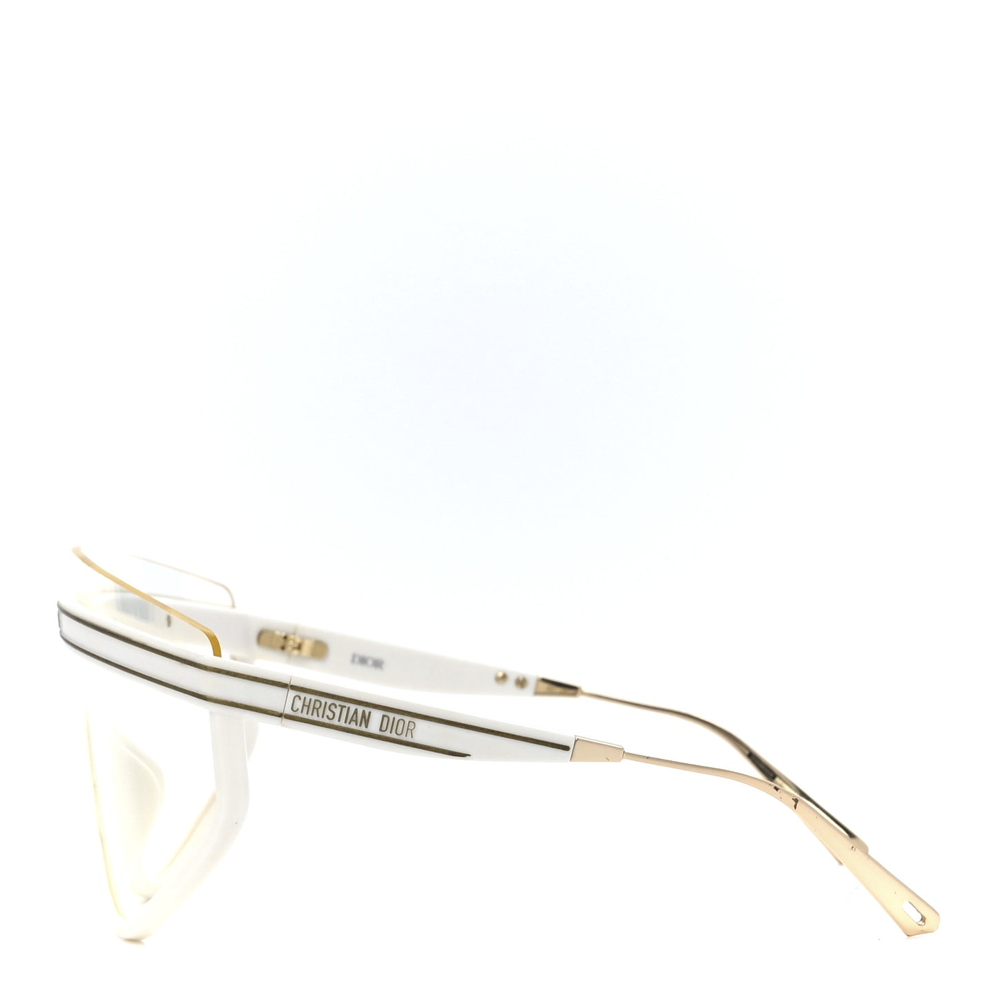 Acetate Mask DiorClub M2U Sunglasses Translucent Ivory