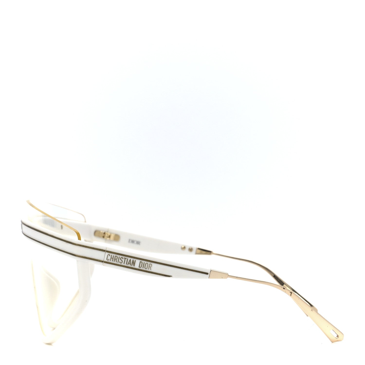 Christian Dior Acetate Mask DiorClub M2U Sunglasses Translucent Ivory 3 of 9
