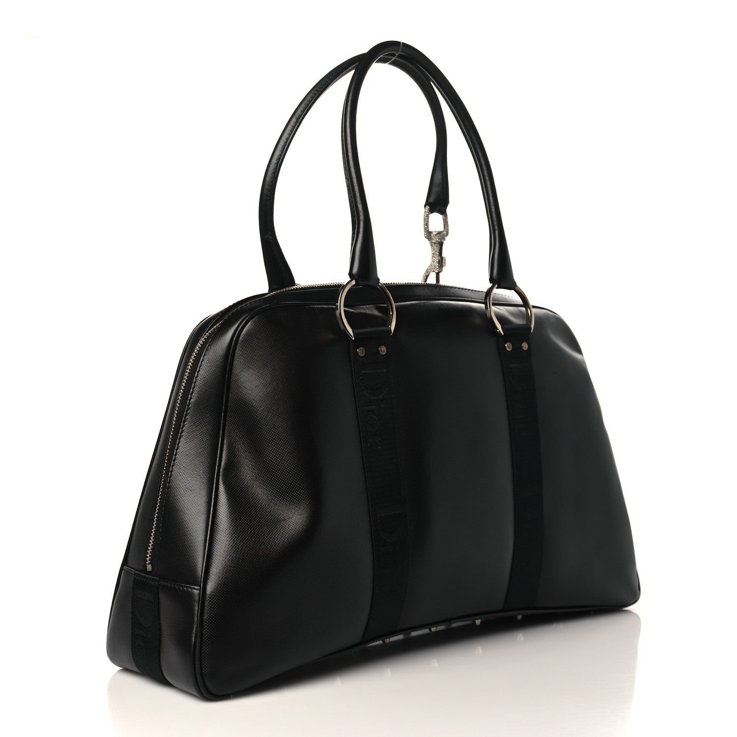 Christian Dior Coated Canvas Hardcore Bowler Black 2 of 9