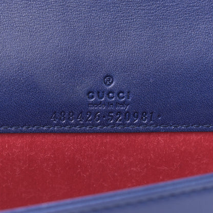 Gucci Velvet Matelasse GG Marmont Mini Bag Cobalt Blue 6 of 9