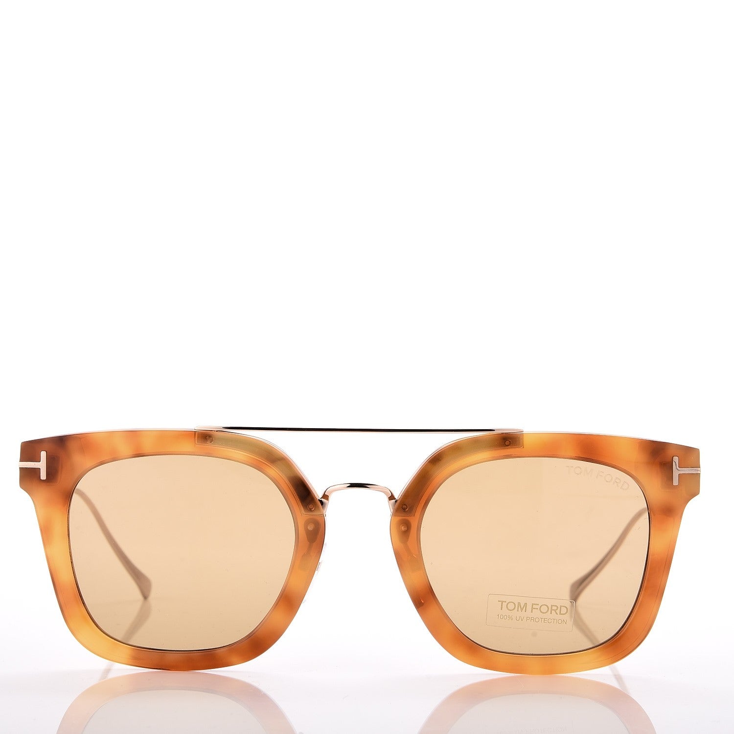 Tom Ford Alex Squared Sunglasses TF541 Vintage Havana 2 of 8