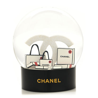 Chanel Glass CC Shopping Bag Snow Globe 1 of 8
