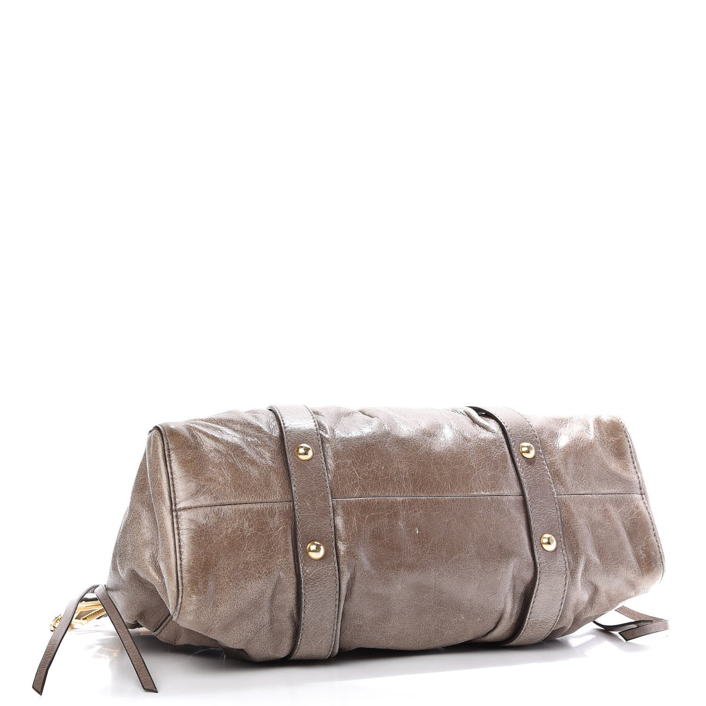 Vitello Lux Gathered Shopper Tote Juta