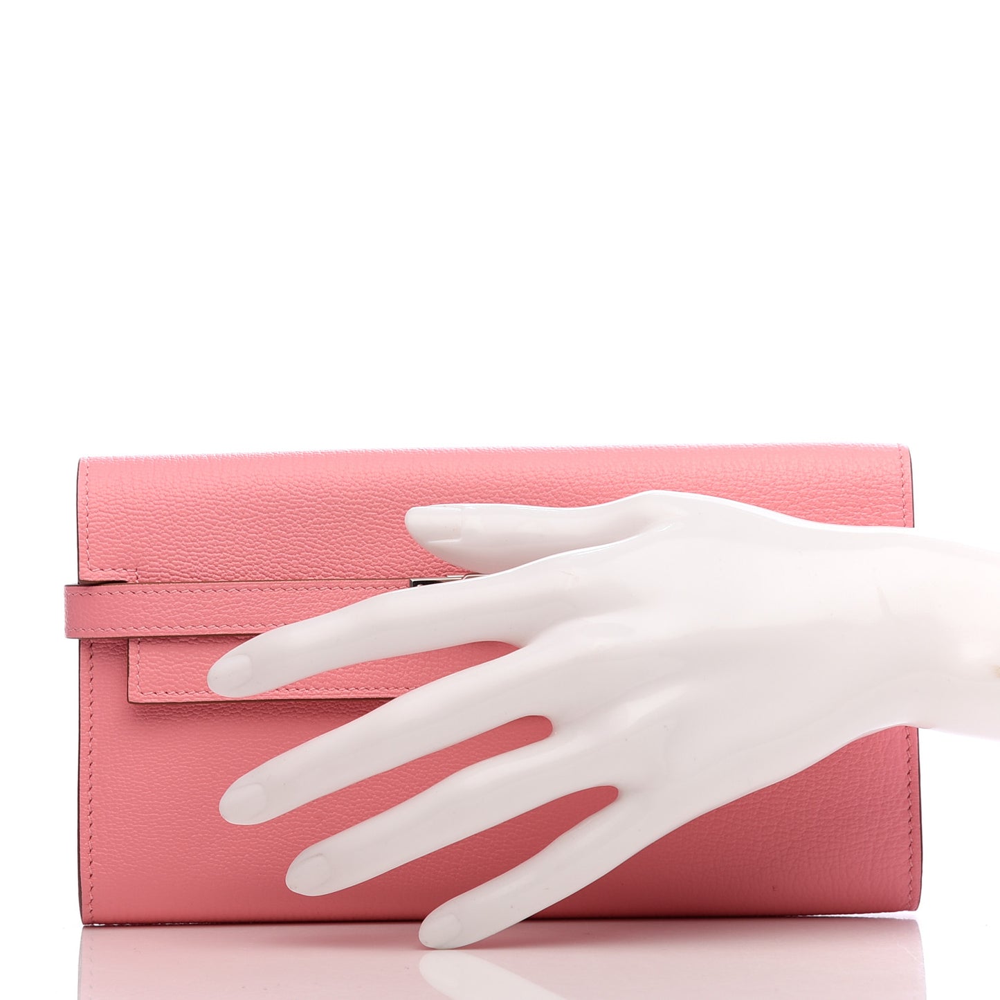 Chevre Mysore Kelly Longue Wallet Rose Confetti