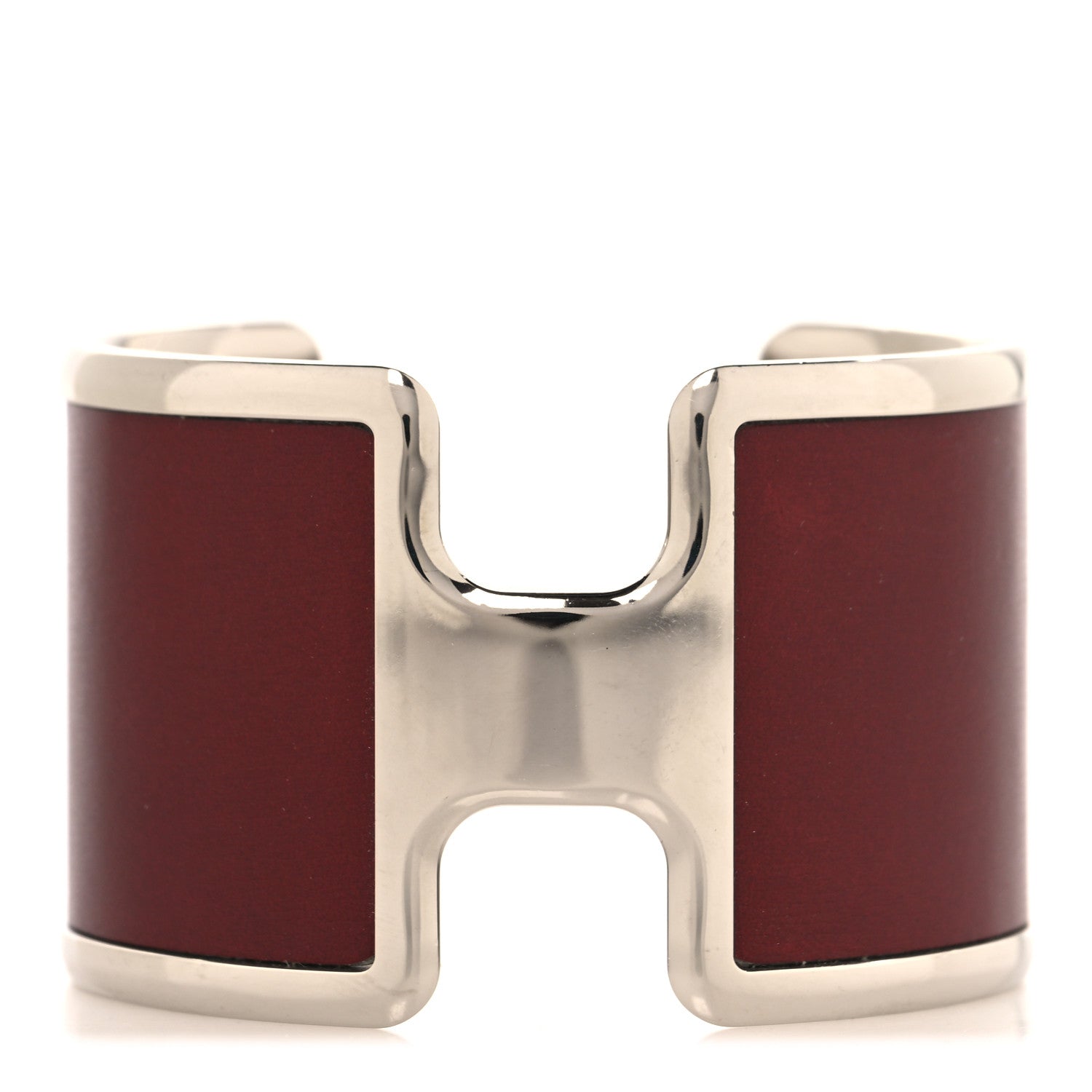 Hermes Box Olympe Cuff Bracelet Rouge H 1 of 4