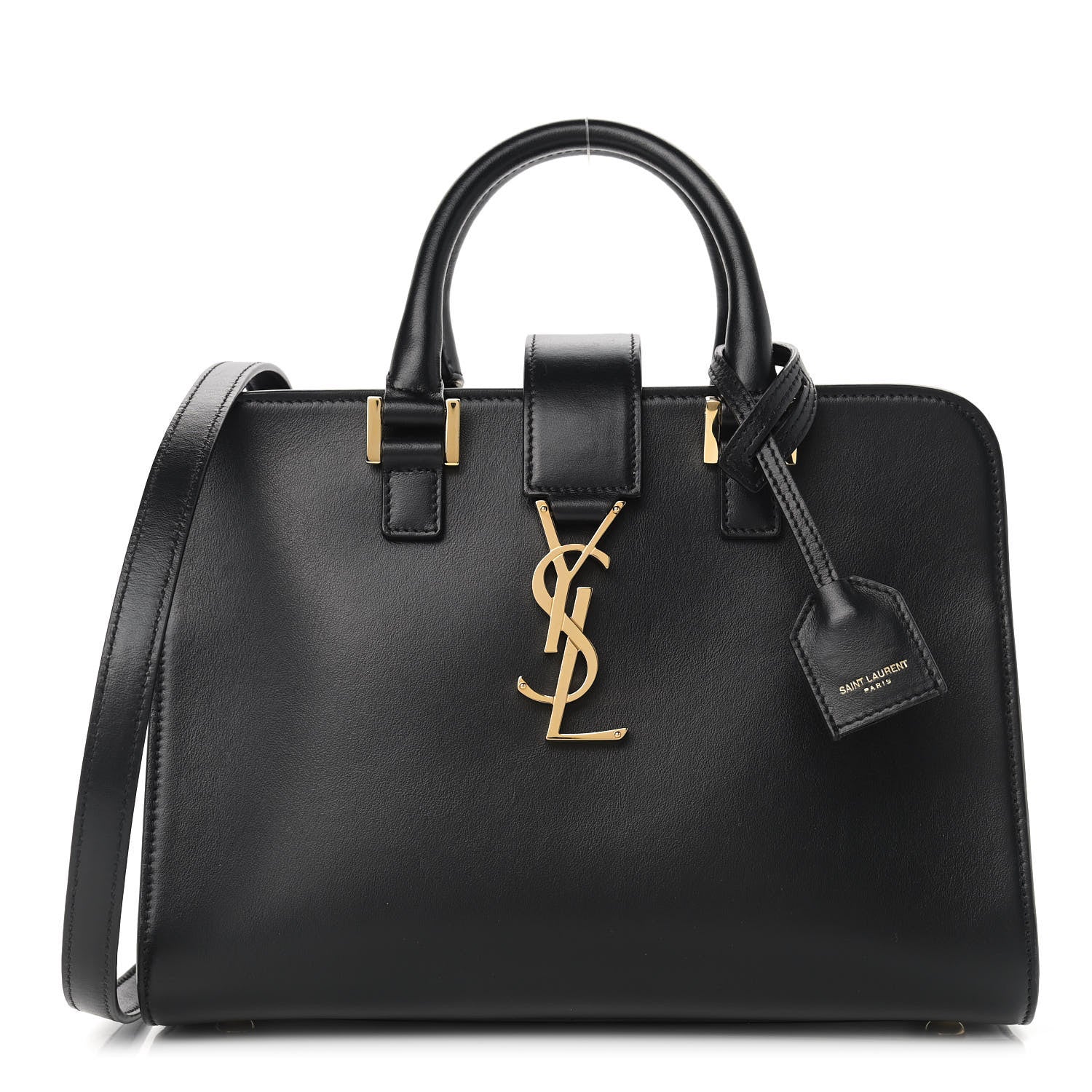 Saint Laurent Calfskin Monogram Baby Cabas Black 1 of 12