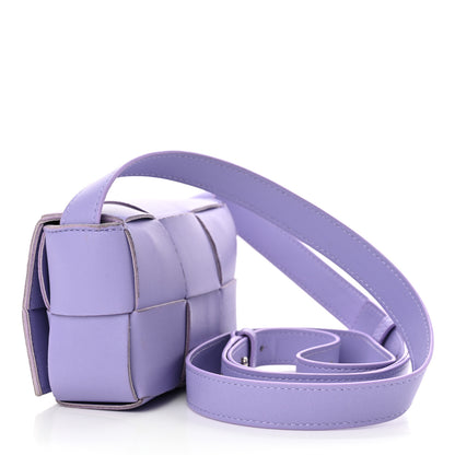 Bottega Veneta Lambskin Intreccio Candy Cassette Crossbody Bag Wisteria 3 of 10