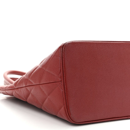 Chanel Caviar Quilted Medallion Tote Bordeaux 9 of 11