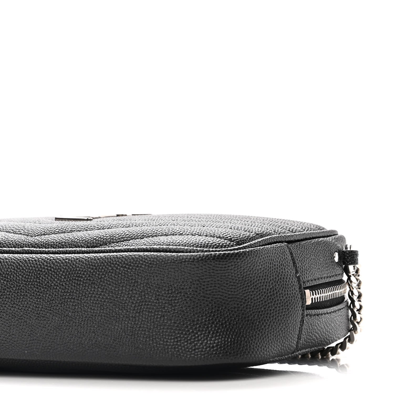 Saint Laurent Grain De Poudre Matelasse Monogram Mini Lou Camera Bag Black 8 of 8