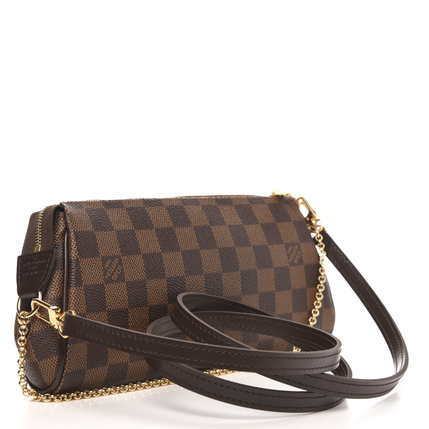 Louis Vuitton Damier Ebene Eva Clutch 3 of 9