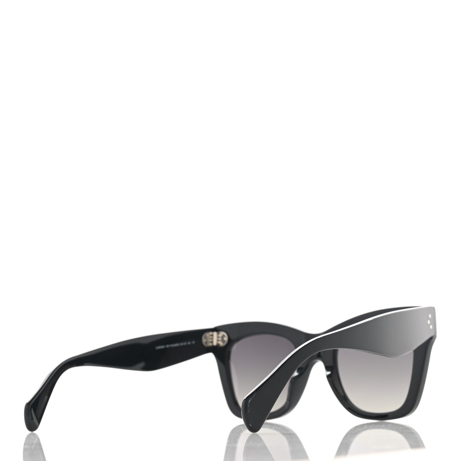 Celine Polarized Sunglasses CL4004IN Black 4 of 7