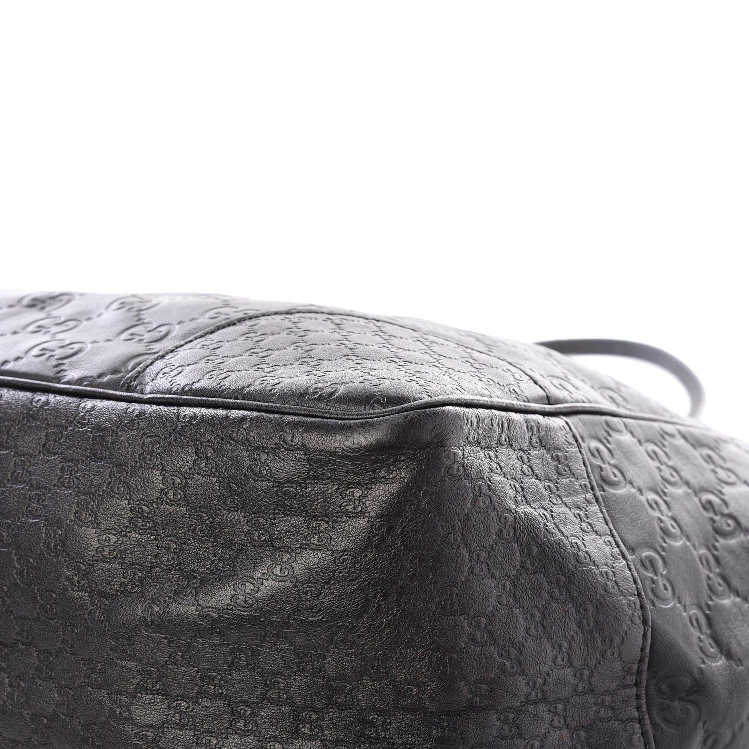 Gucci Guccissima Medium Bree Zippered Tote Black 6 of 12