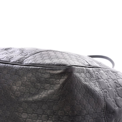 Gucci Guccissima Medium Bree Zippered Tote Black 6 of 12
