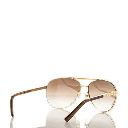 Louis Vuitton Attitude Pilote Sunglasses Z0339U Gold 4 of 8