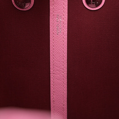 Hermes Toile Epsom Verso Garden Party 30 TPM Bubblegum Rubis 7 of 11