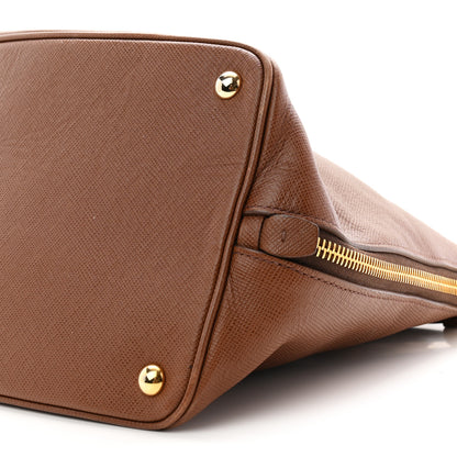 Prada Saffiano Cuir Top Handle Dome Tote Palissandro 10 of 10