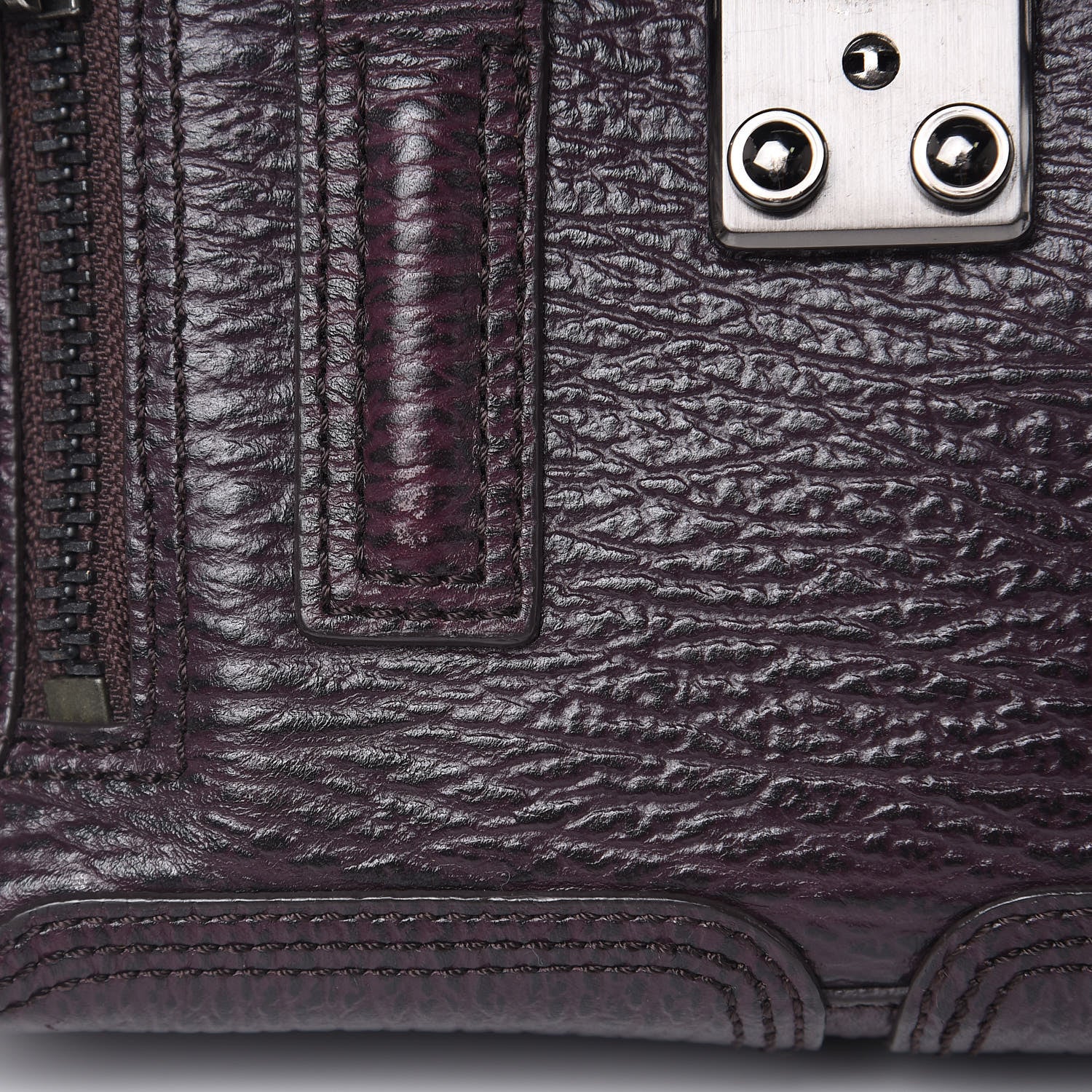 3.1 Phillip Lim 3.1 Textured Calfskin Mini Pashli Satchel African Violet 12 of 13