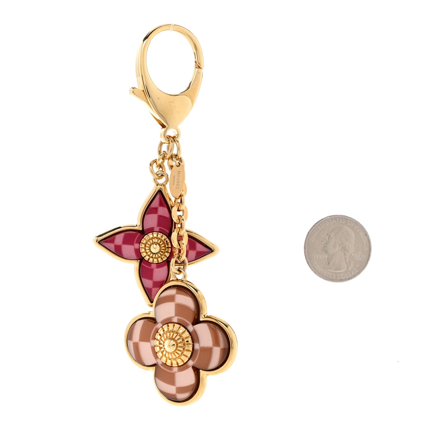 Metal Resin Mosaique Bag Charm Rouge Fauviste