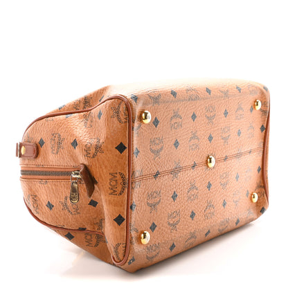 MCM Visetos Essential Boston Bag Cognac 4 of 9