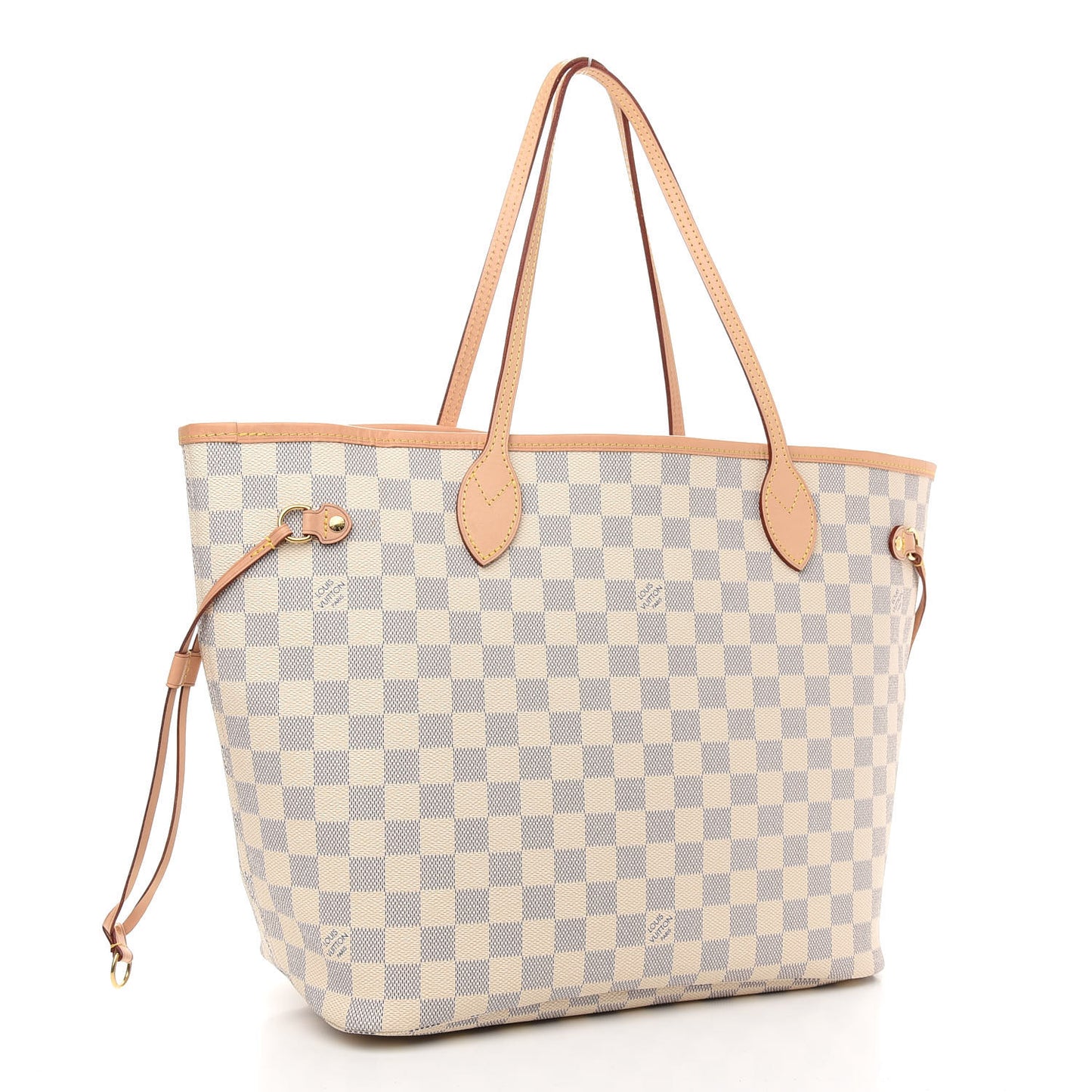 Damier Azur Neo Neverfull MM Rose Ballerine