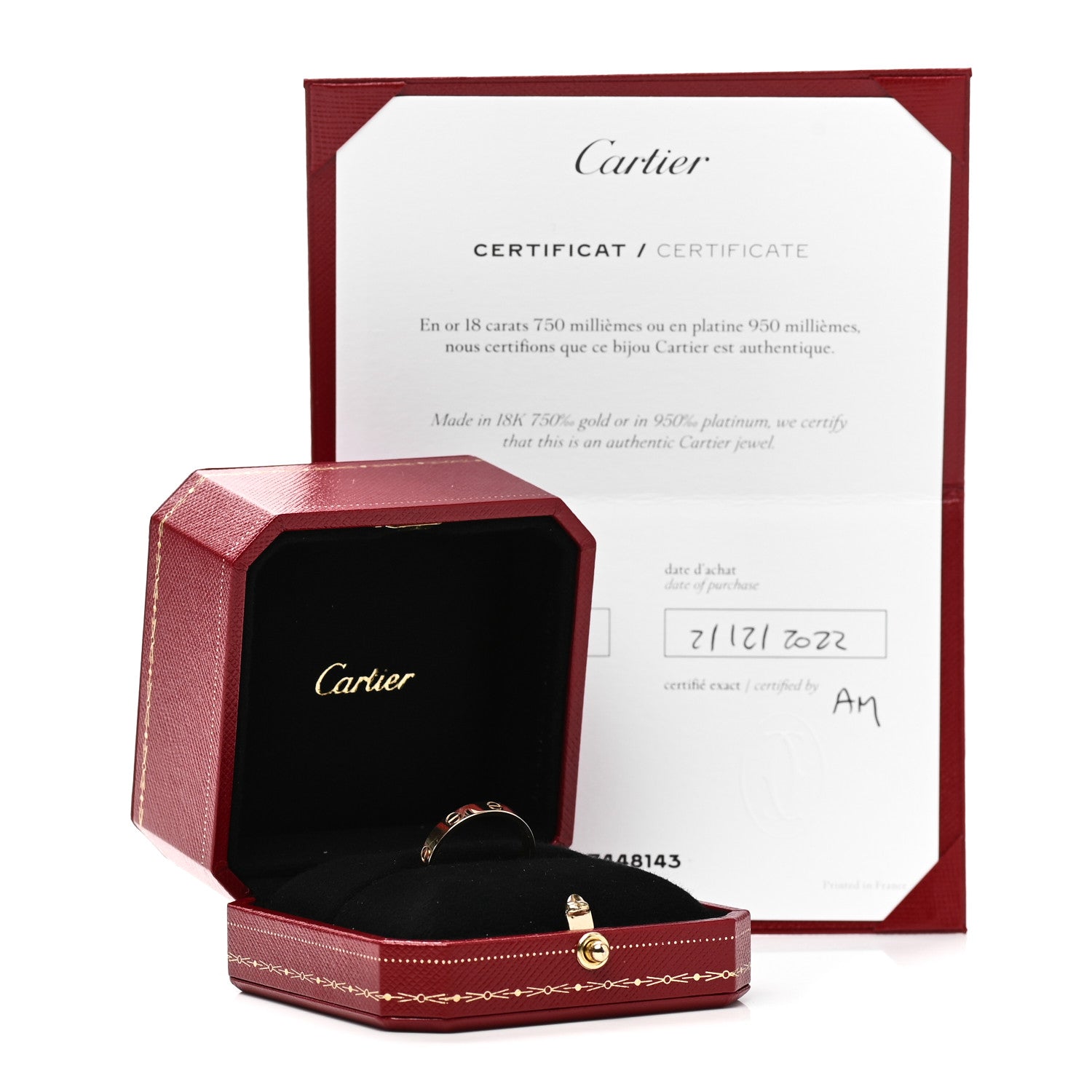 Cartier 18K Yellow Gold 3.5mm LOVE Wedding Band Ring 60 9 4 of 4
