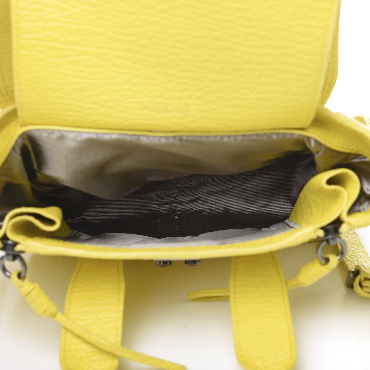 3.1 Phillip Lim 3.1 Textured Calfskin Mini Pashli Satchel Yellow 4 of 12