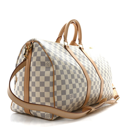 Louis Vuitton Damier Azur Keepall Bandouliere 45 3 of 9