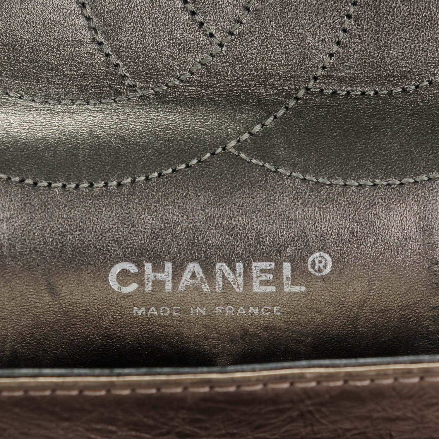 Chanel Metallic Aged Calfskin Quilted 2.55 Reissue 228 Flap Light Gold 6 of 7