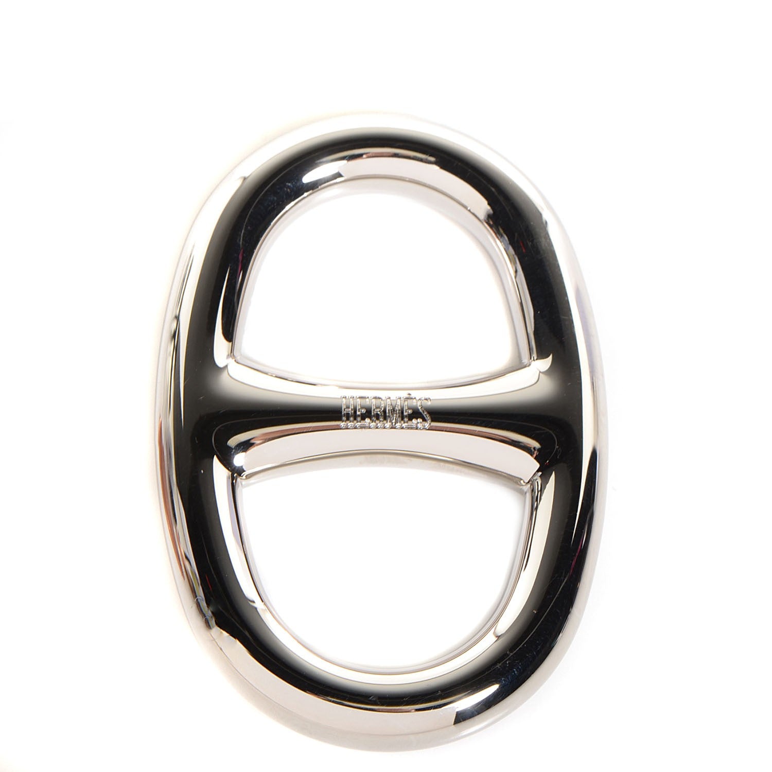 Hermes Palladium Chaine D'Ancre Scarf Ring 1 of 4