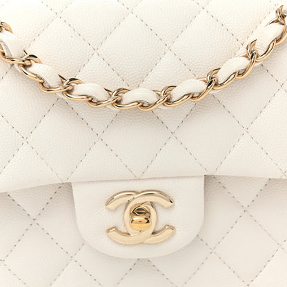Chanel Caviar Quilted Small Double Flap White 8 of 11
