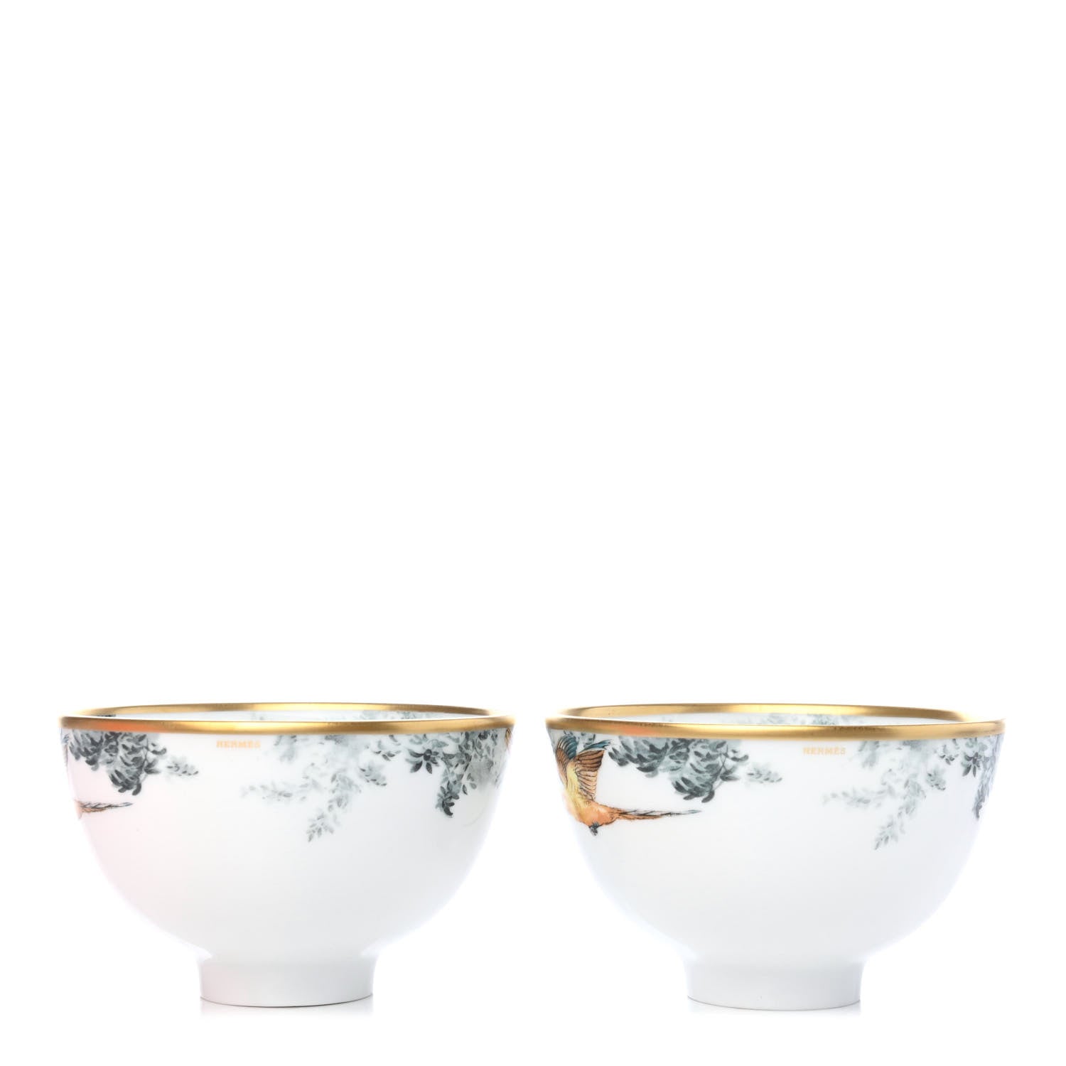 Hermes Porcelain Carnets d'Equateur Medium Bowl Set of 2 2 of 4
