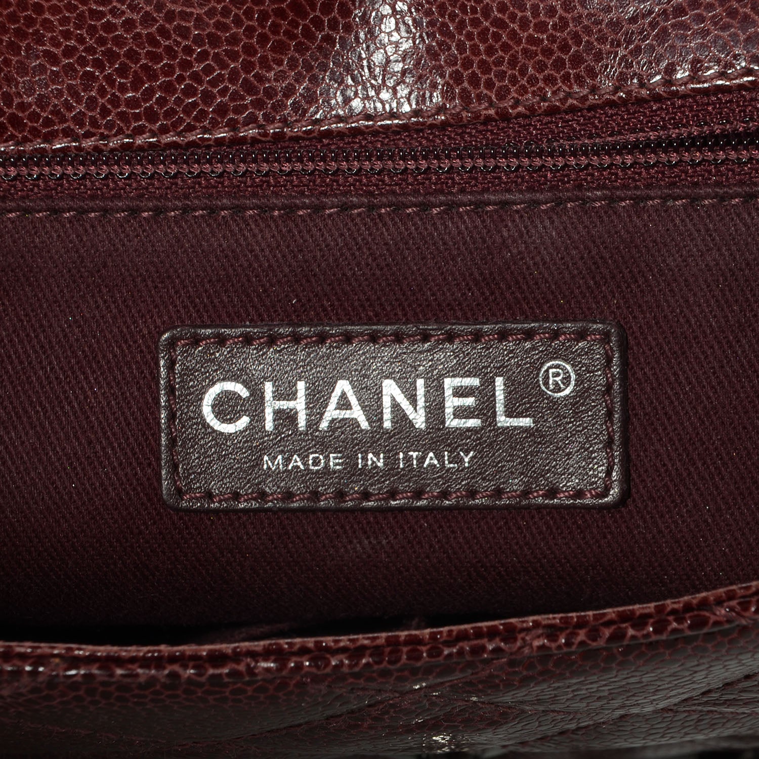 Chanel Crumpled Grained Calfskin Medium CC Crave Flap Bordeaux 6 of 9