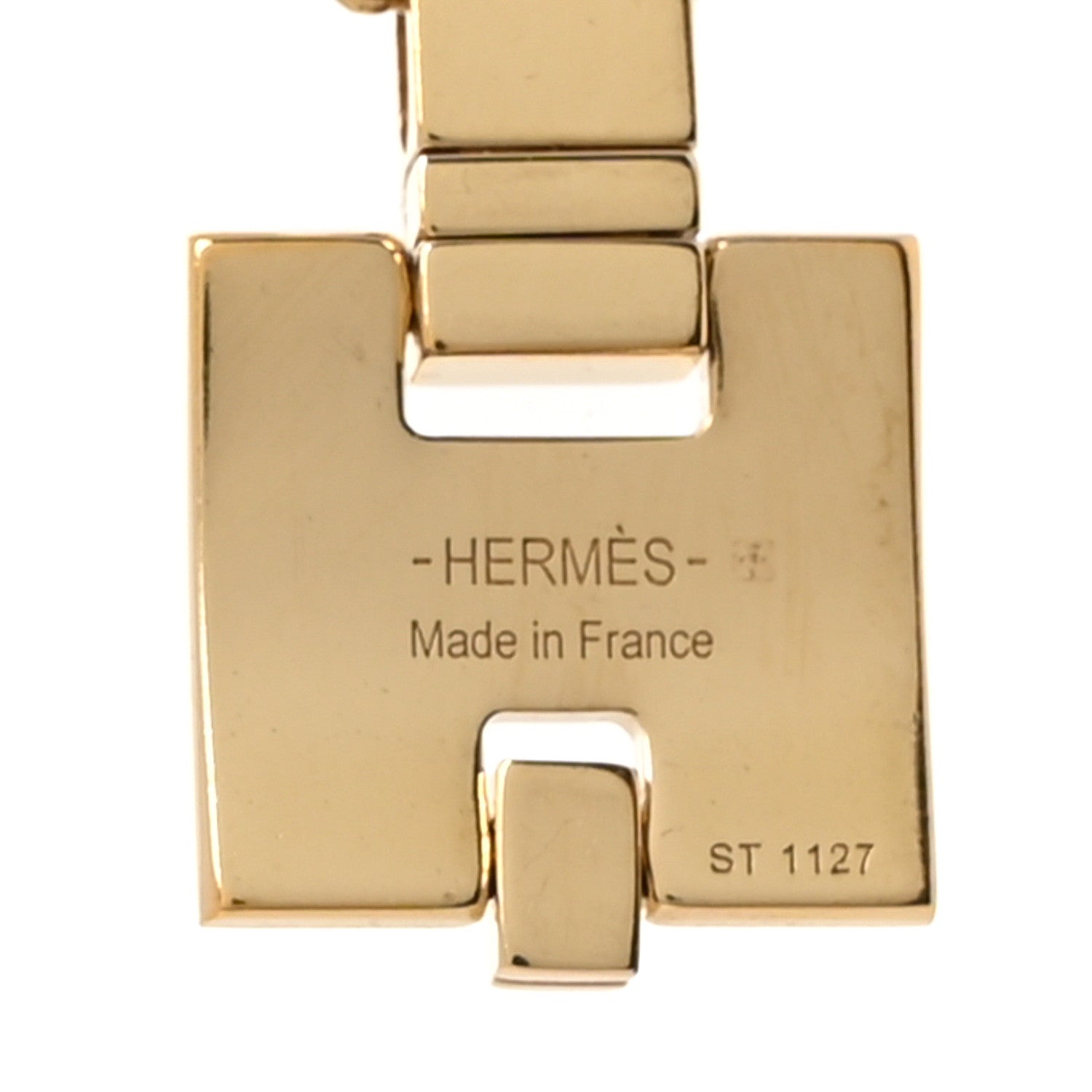 Hermes Gold Plated Lacquered Eileen Pendant Necklace Rose Dragee 5 of 6
