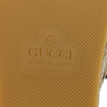 Gucci Monogram Matelasse GG Marmont Ankle Wrap Platform 35/120mm Espadrille Wedges 37 Beige Ebony Black Sand Storm 7 of 9