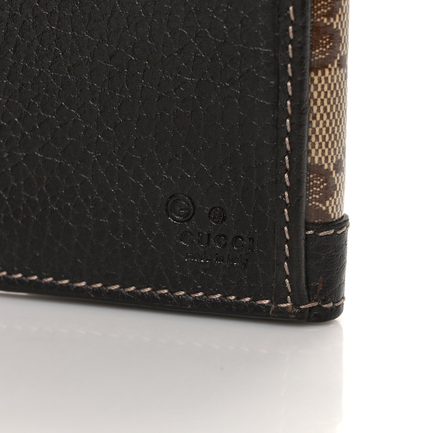 Crystal Monogram Continental Charmy Wallet Brown