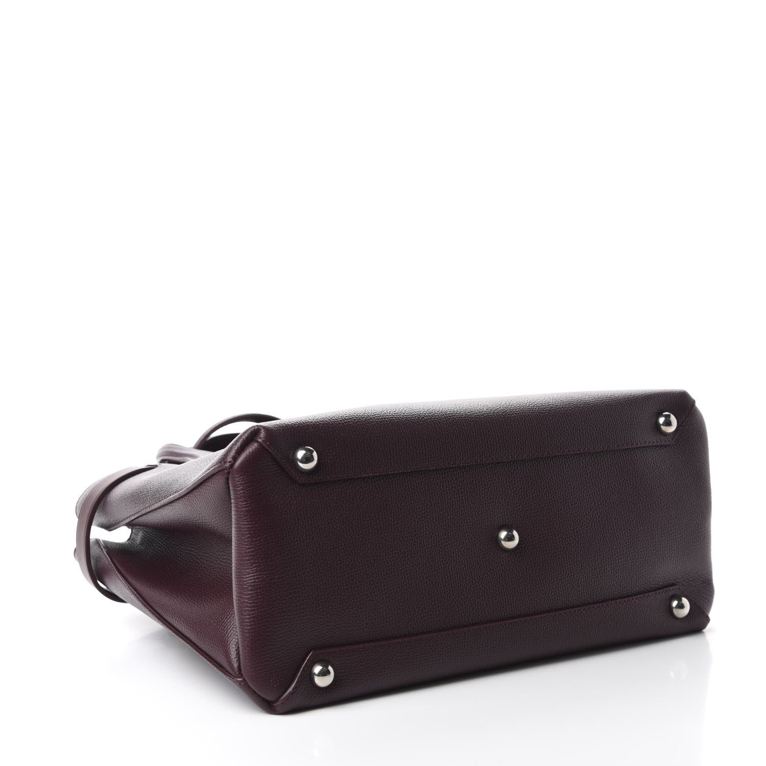 Burberry Derby Calfskin House Check Medium Banner Tote Burgundy 5 of 15