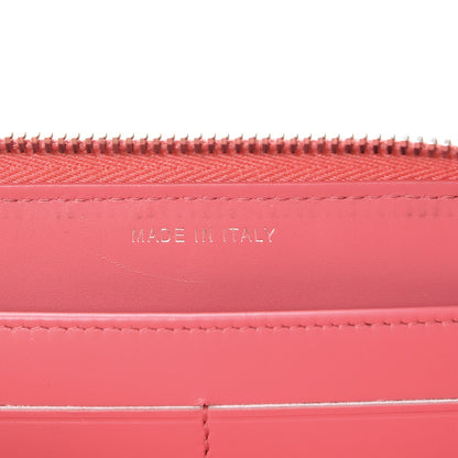 Chanel Caviar Chevron Large Gusset Zip Around Wallet Pink 7 of 9