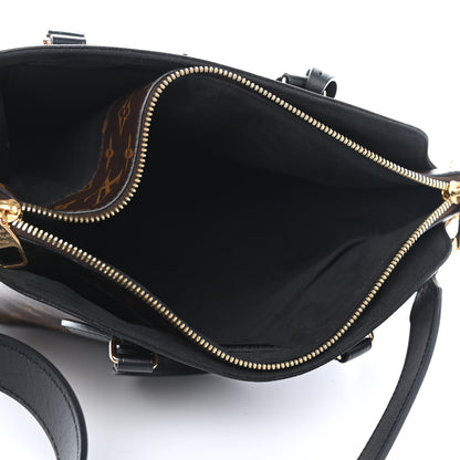 Louis Vuitton Monogram Flower Zipped Tote PM Black 4 of 4