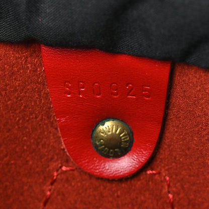 Louis Vuitton Epi Speedy 25 Castillan Red 6 of 13