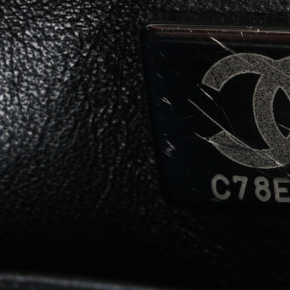 Chanel Lambskin Quilted Mini Chain Rows Flap Black 7 of 10
