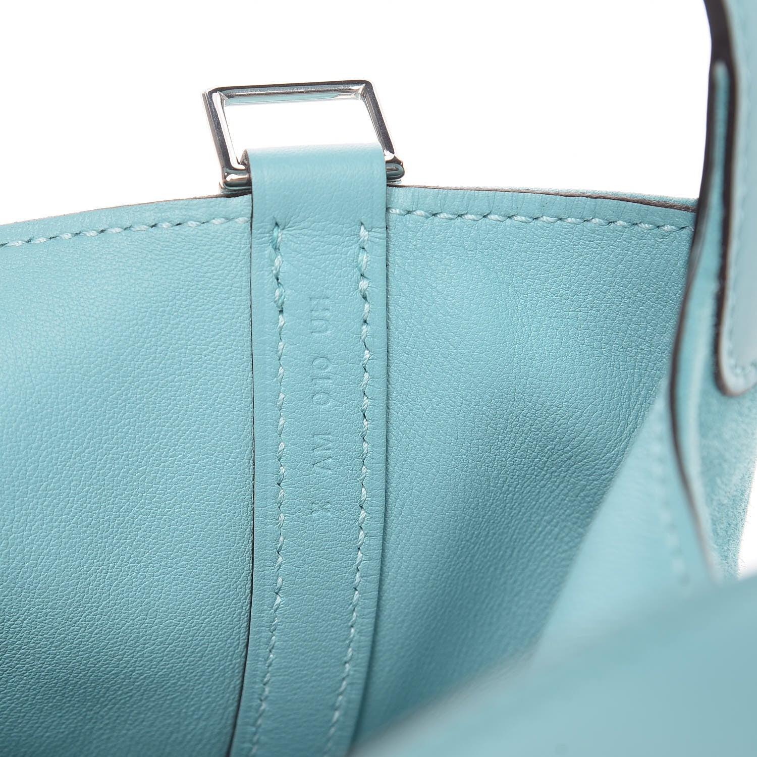 Hermes Veau Doblis Swift Picotin Lock Touch 18 PM Bleu Atoll 6 of 12