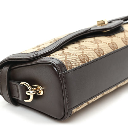 Gucci GG Monogram Small Luce Shoulder Bag Beige Ebony 7 of 8