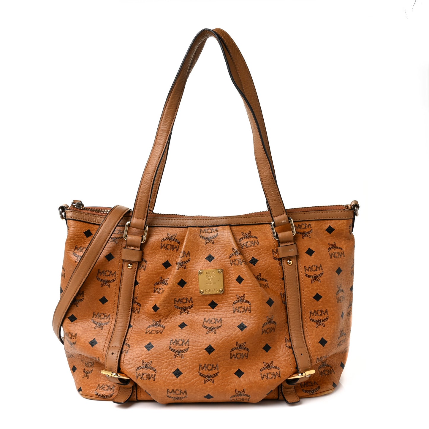 Visetos Medium Essentials Shopper Tote Cognac
