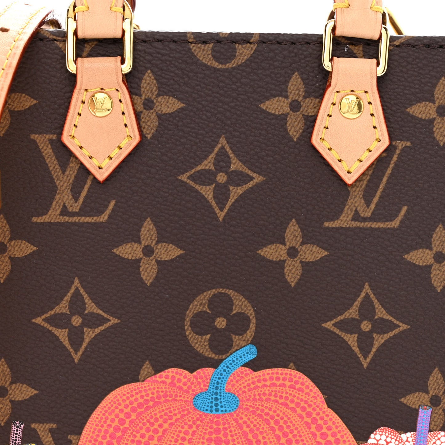 LV X YK Monogram Pumpkin Petit Sac Plat Multicolor