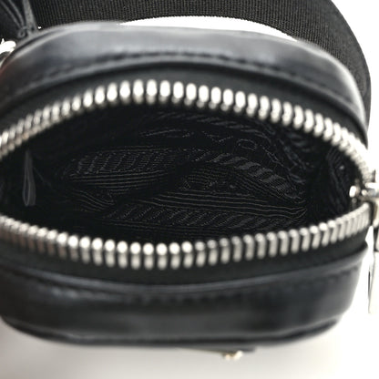 Prada Nappa Re-Nylon Metal Triangle Logo Mini Arm Pouch Black 5 of 8