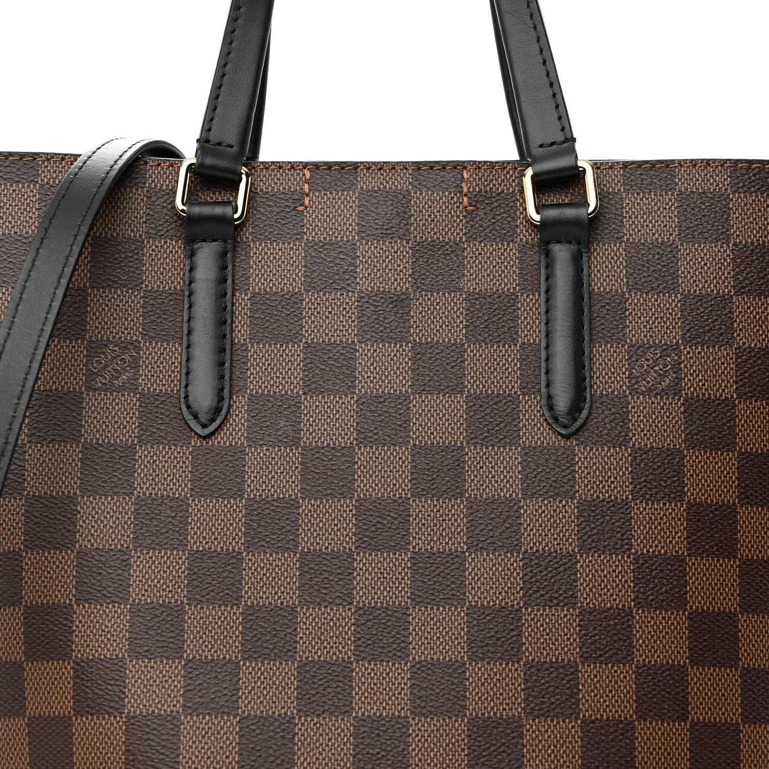 Louis Vuitton Damier Ebene Belmont MM Black 7 of 10