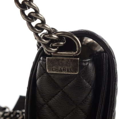 Chanel Calfskin Medium Boy Reverso Flap Black 9 of 9