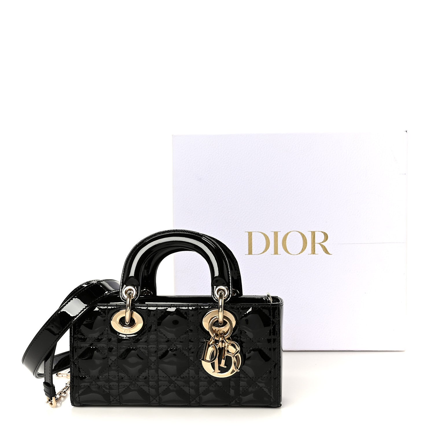 Christian Dior Patent Cannage Small Lady D-Joy Black 11 of 11
